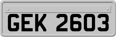GEK2603