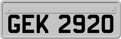 GEK2920