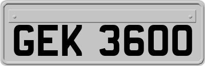 GEK3600