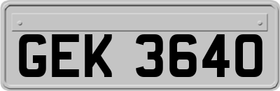 GEK3640