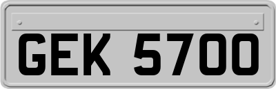 GEK5700