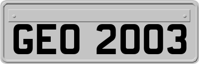 GEO2003