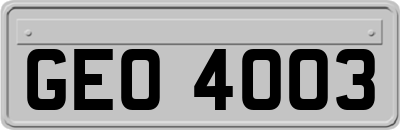 GEO4003