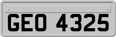 GEO4325