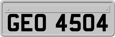 GEO4504