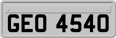 GEO4540