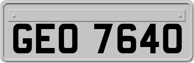GEO7640