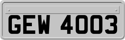 GEW4003