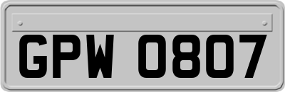 GPW0807