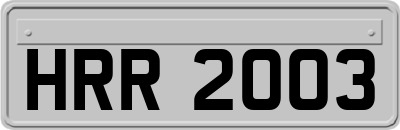 HRR2003