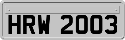 HRW2003