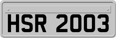 HSR2003