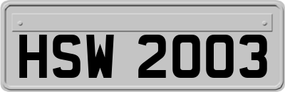 HSW2003