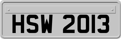 HSW2013