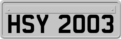 HSY2003