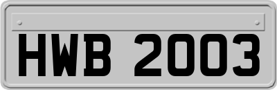 HWB2003