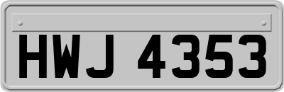 HWJ4353