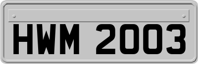 HWM2003