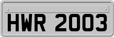 HWR2003