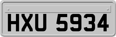 HXU5934