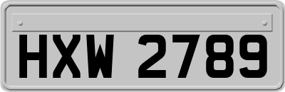 HXW2789