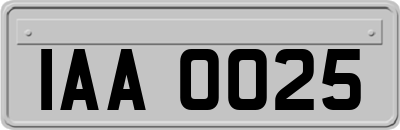 IAA0025