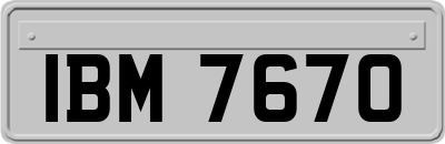 IBM7670