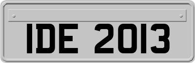 IDE2013