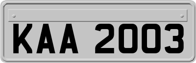 KAA2003