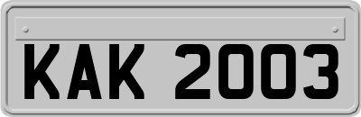 KAK2003