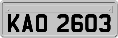 KAO2603