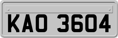 KAO3604