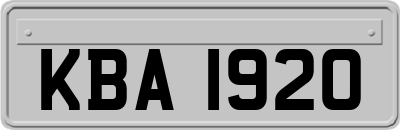 KBA1920