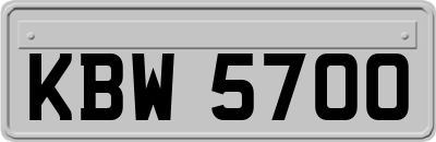 KBW5700