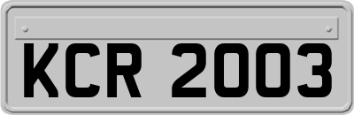 KCR2003