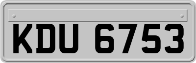 KDU6753