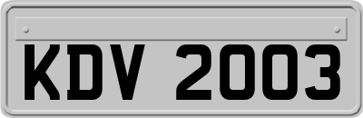 KDV2003