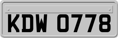 KDW0778
