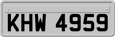 KHW4959