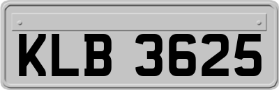 KLB3625