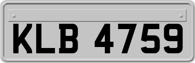 KLB4759