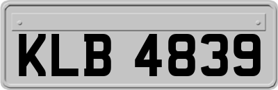 KLB4839