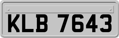 KLB7643