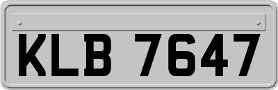 KLB7647