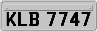 KLB7747