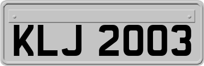 KLJ2003