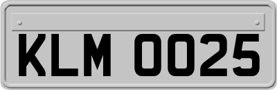 KLM0025