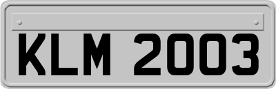 KLM2003