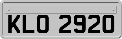 KLO2920
