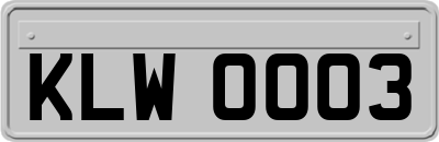 KLW0003
